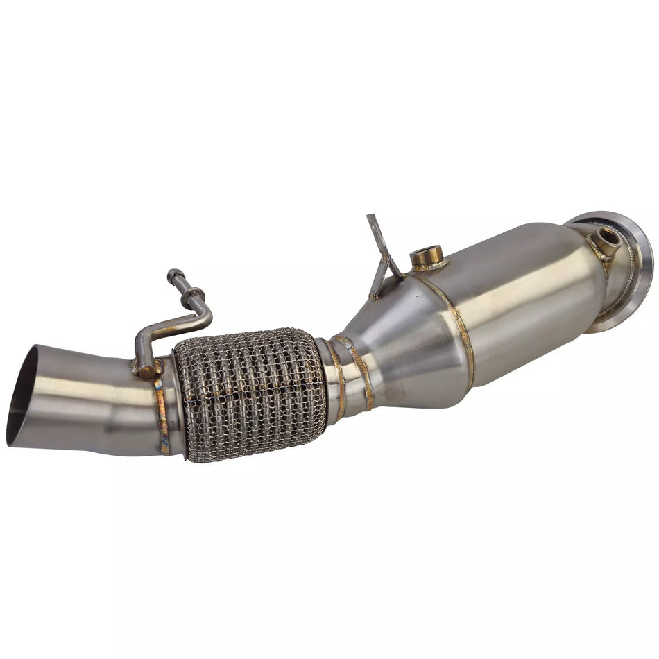 Tubo di ricambio downpipe acciaio inox racing BMW Serie 5 F10 F11 N20 520i 528i