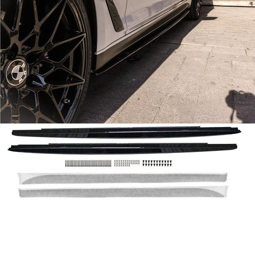 minigonne laterali nere + attacchi pellicola per BMW G30 G31 M