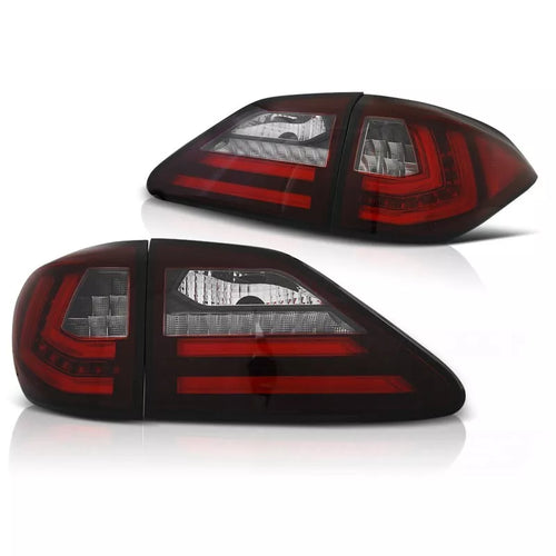 Fanali posteriori LED Lightbar auto-adattivi per Lexus RX III 350 rosso/chiaro