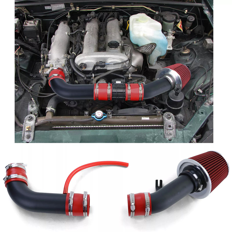 Kit aspirazione aria con filtro aria Sport rosso nero, per Mazda MX5 NB FL