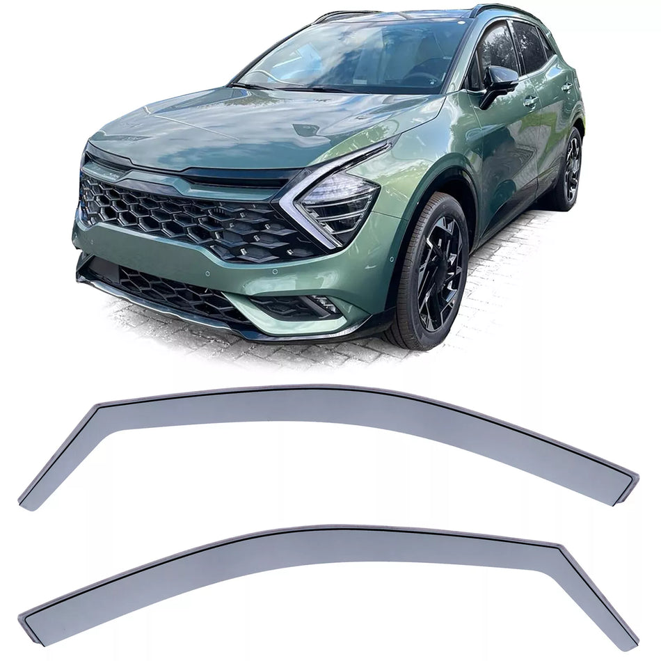 Deflettori Antivento Antivento Nero Smoke per Kia Sportage dal 21