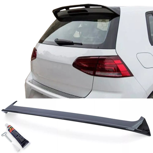 Spoiler posteriore bordo tetto nero lucido per VW Golf 7 berlina 13-20