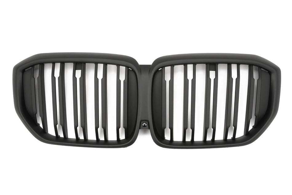per BMW X5 G05 LCI GRIGLIA RADIATORE DOPPIO PONTE NERO OPACO 2023-