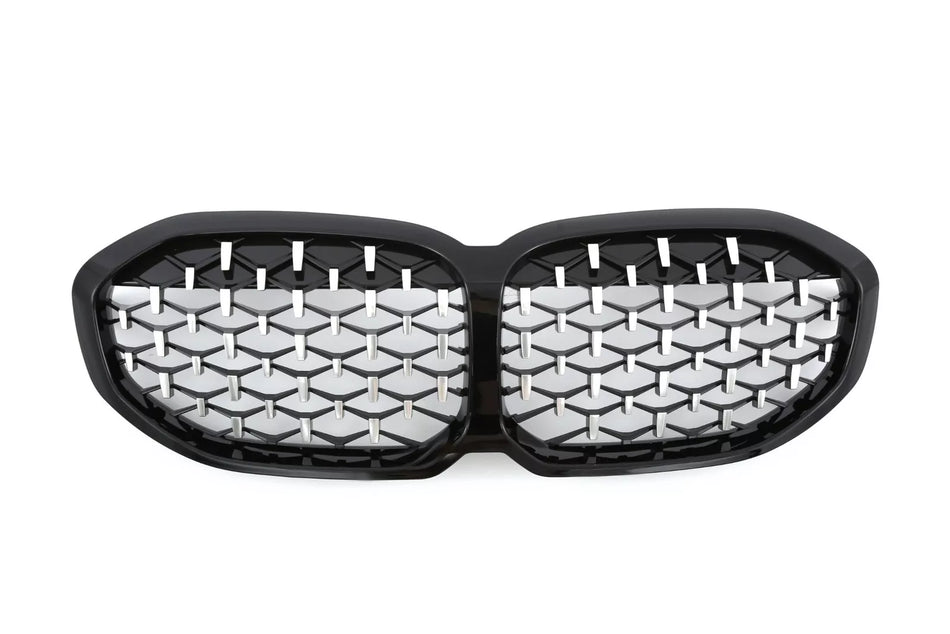 per BMW SERIE 1 F40 GRIGLIA RADIATORE DIAMANTE CROMO NERO