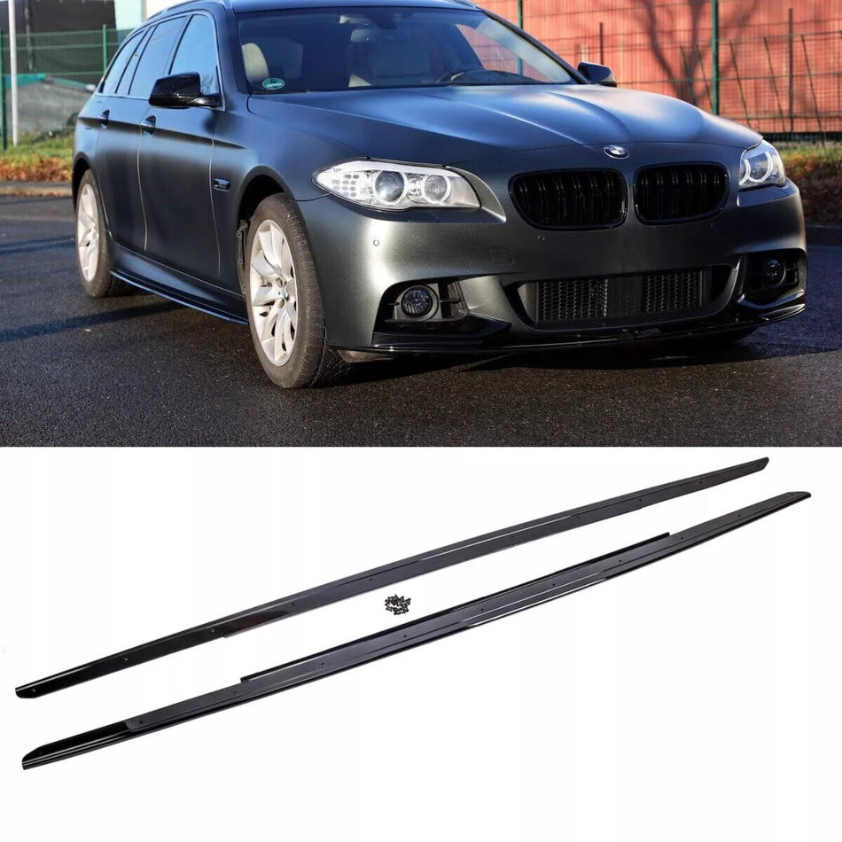 Set modanature minigonne laterali Nero Lucido per BMW F10 F11 M Sport