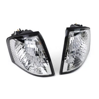 Frecce vetro trasparente cromate adatte, per Mercedes W202 C Classe 93-00