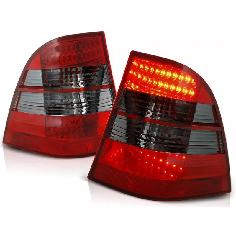 Fanali posteriori LED rosso/fumo per MercedesBenz ML W163 98-05