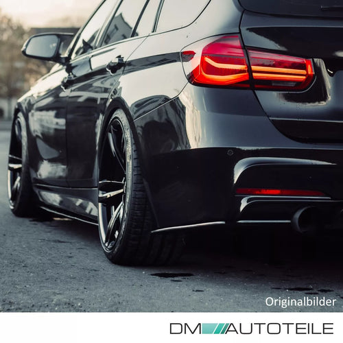Attacco ABS Spoiler Flaps Posteriore Nero Lucido per BMW F30 F31 M Sport