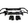 DIFFUSORE + MASCHERINE SCARICO NERO per BMW SERIE 3 G20/G20 2019-2022 con M