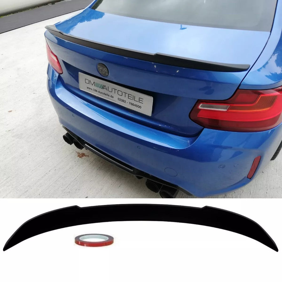 Spoiler Posteriore CS Nero Opaco + 3M per BMW Serie 2 F22 Coupé