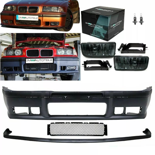 Paraurti + lama GT + nebbia Nero per BMW E36 M3 M tutte