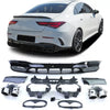 Diffusore posteriore Nero + terminali cromati, per Mercedes CLA C118 X118