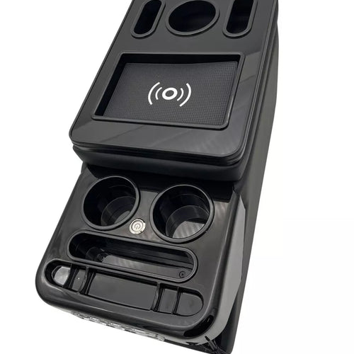 Console Centrale per Mercedes Vito W447 +Induzione Nero Lucido RGB LED Multi USB