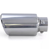 Terminale di scarico in acciaio inox da avvitare 88x114mm ovale fino a 55mm