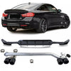 Diffusore posteriore lucido + terminale look per BMW F32 F33 F36 425 428 430