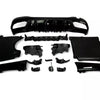 Diffusore + Terminali di Scarico (NERO) per Mercedes W206 S206