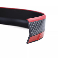 Lama Anteriore universale flessibile 2, 5 mx5 cm effetto carbonio rosso