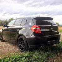Spoiler tetto Lama per BMW Serie 1 E81 E87 nero lucido