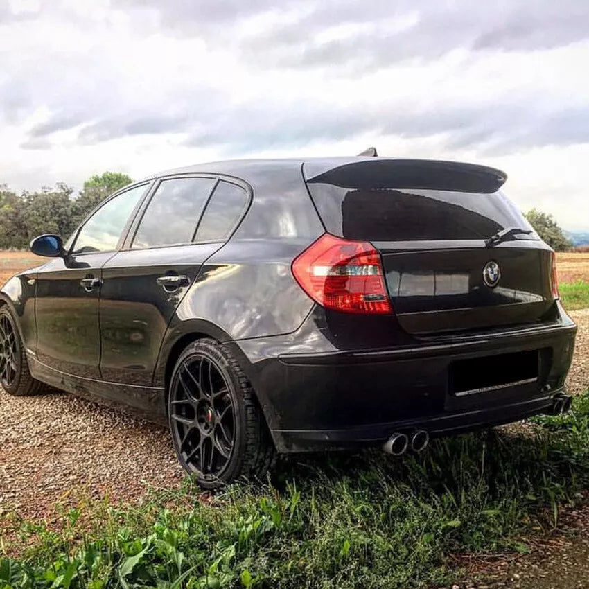Spoiler tetto Lama per BMW Serie 1 E81 E87 nero lucido