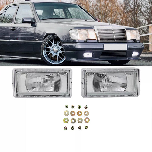 SET FENDINEBBIA VETRO CROMATO H3 per Mercedes Classe E W124 AMG