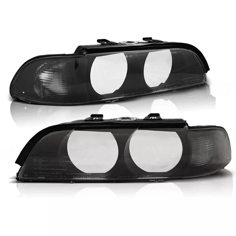 Set alloggiamento fari Nero alogeno/xeno per BMW Serie 5 E39 1995-20