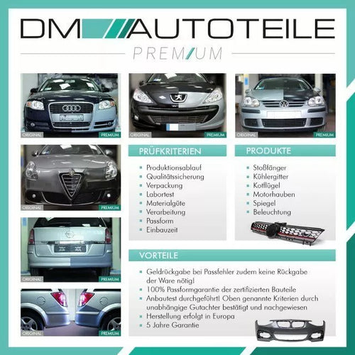 KIT Griglia cromata nera opaca per BMW Serie 3 E46 98-01 Touring