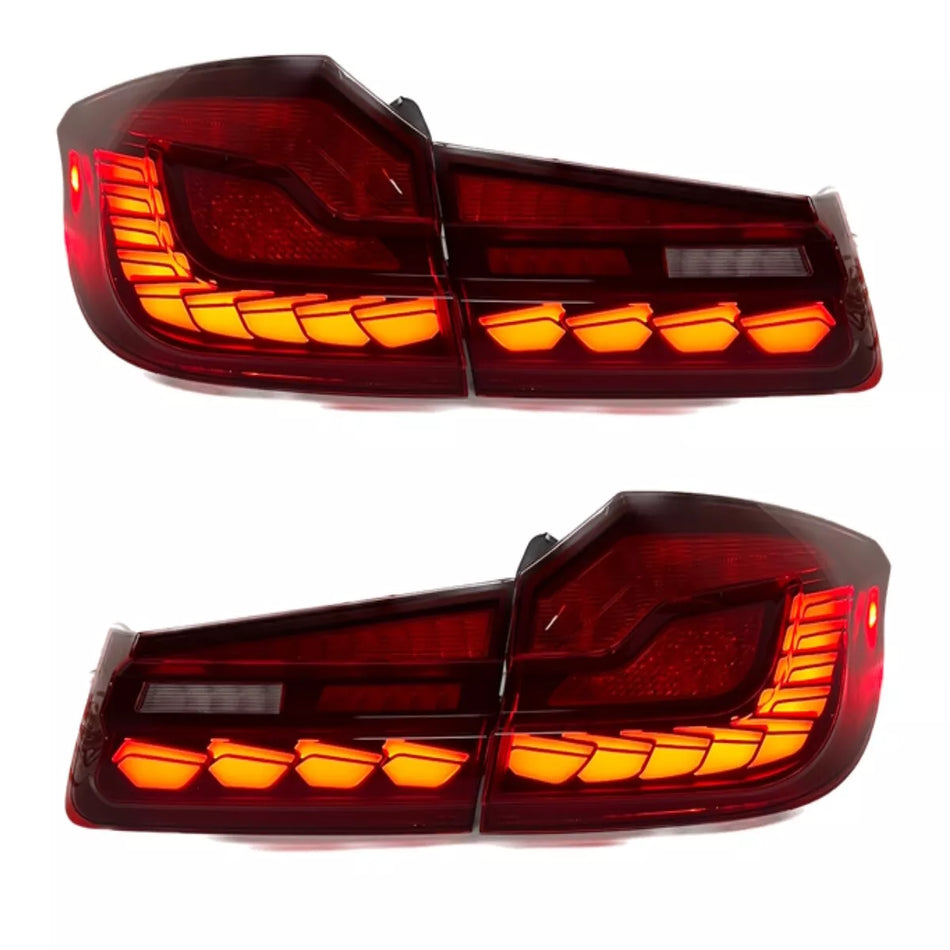Set luci posteriori LED rosso dinamico OLED per BMW Serie 5 G30 2017-2020