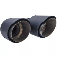 terminali doppio tubo carbonio adatti per BMW X6 E71 08-14 Diesel 30d 40d
