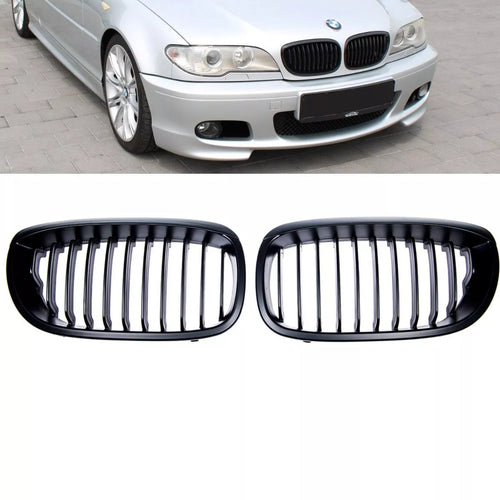 Griglia nera opaca per BMW E46 Coupè Cabrio Facelift 2003