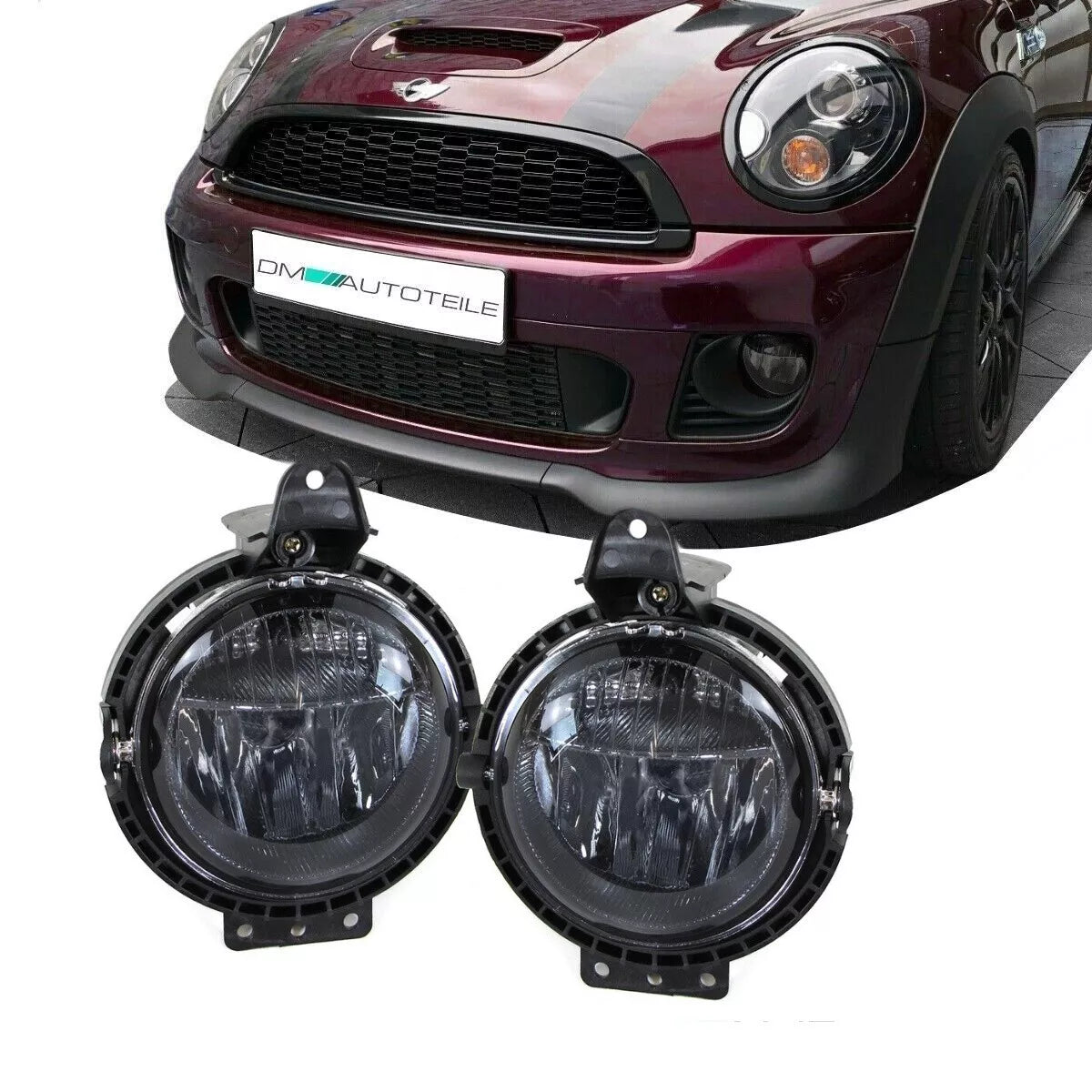 Set fendinebbia Smoke Nero H8 per Mini Cooper S R55 R56 R57 2006-2013