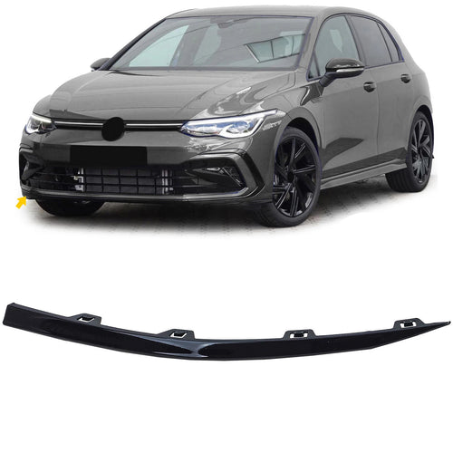 Barra spoiler paraurti destra lucida per Vw Golf 8 GTI GTD R-Line 19-24