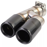 Diffusore posteriore carbonio +terminali doppio nero per BMW F30 F31 316 318 320