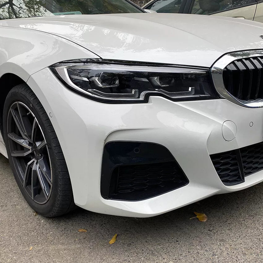 Parafanghi brutto sguardo nero lucido per BMW Serie 3 G20 G21 2019-2022 (