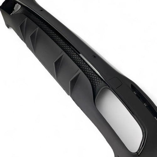 Diffusore + Terminali di Scarico 2X2 (NERO) per MERCEDES W167 GLE SUV