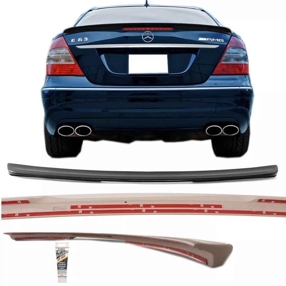 Mercedes W211 bagagliaio Spoiler Posteriore Nero Lucido mod. convers. su E63