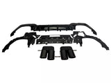 DIFFUSORE + MASCHERINE SCARICO NERO per BMW SERIE 3 G20/G20 2019-2022 con M