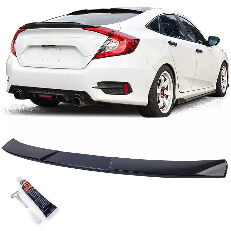 Spoiler tetto Sport RS nero lucido, per Honda Civic 2016-2020
