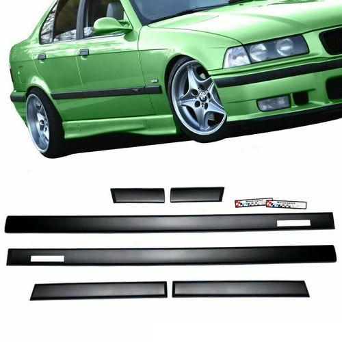 Set battiporta Nero listelli decorativi + emblema per BMW E36 Touring