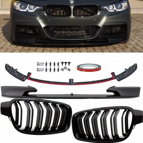 Spoiler doppia barra nera per BMW F30 F31 M*