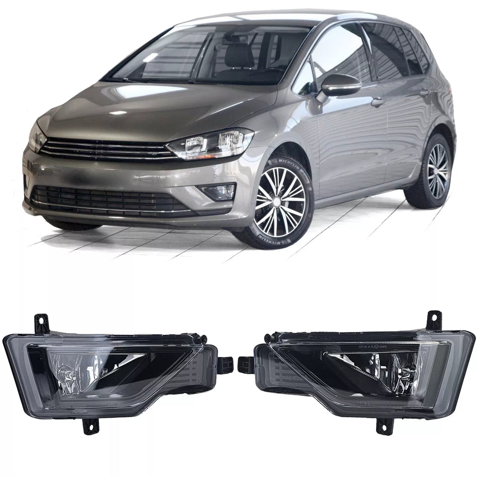 Fendinebbia destro + sinistro per Vw Golf Sportsvan 2014-02-2019 prefacelift