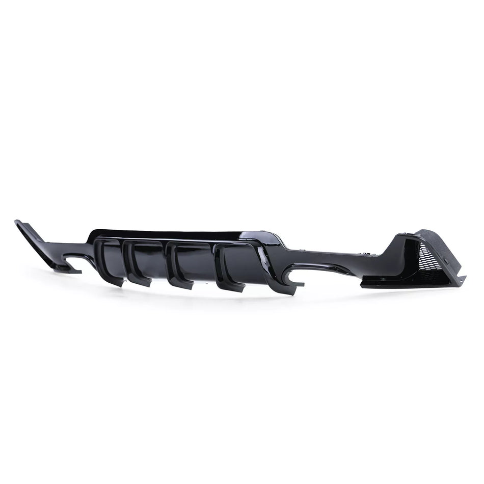 Diffusore posteriore lucido + terminale look, per BMW F32 F33 F36 425 428 430