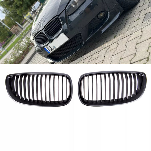 SET Griglia nera opaca per BMW Serie 3 E92 E93 Coupe Cabrio 06-10
