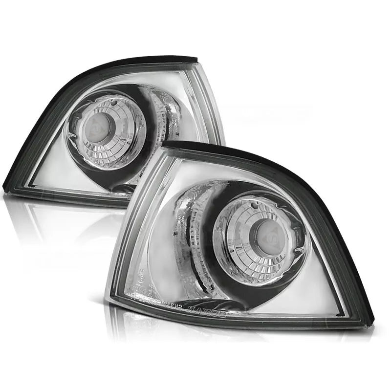 Set frecce anteriori cromate vetro per BMW Serie 3 E36 Coupe Cabrio 90-99
