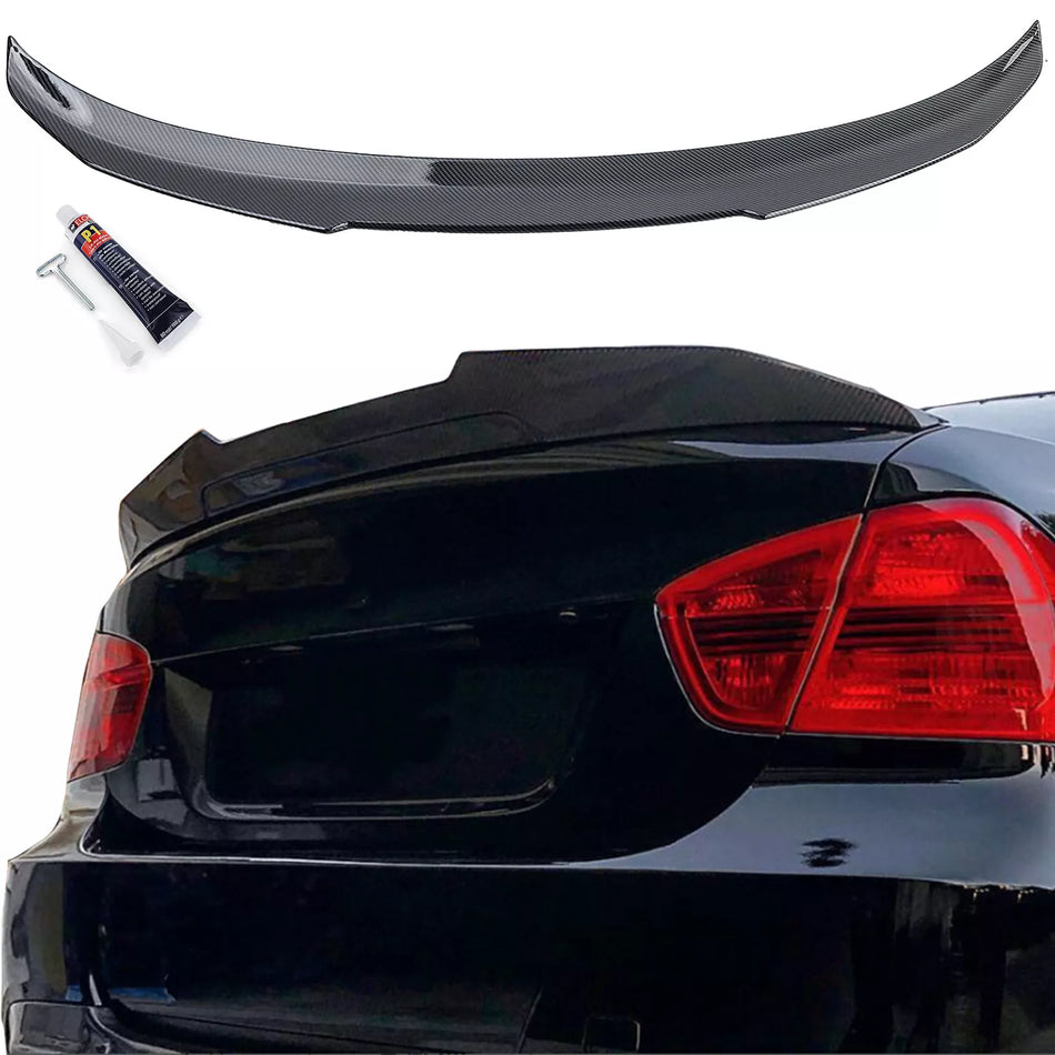 Spoiler posteriore Ducktail Carbon Look, per BMW Serie 3 E90 05-13 berlina