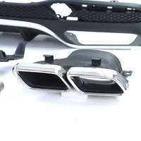 Kit diffusore posteriore + terminali cromati, per Mercedes GLS X166 15-19