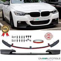 Frontspoiler passt für BMW 3er F30 F31 M-Paket Lippe Schwarz