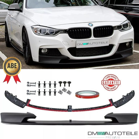 Frontspoiler passt für BMW 3er F30 F31 M-Paket Lippe Schwarz – vista 2