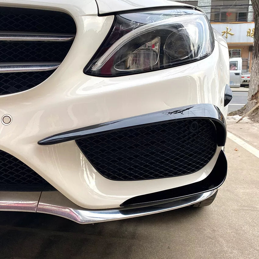 per MERCEDES W205 CLASSE C AMG LINE (pre-lifting) SPOILER AERODINAMICO ANTERIORE