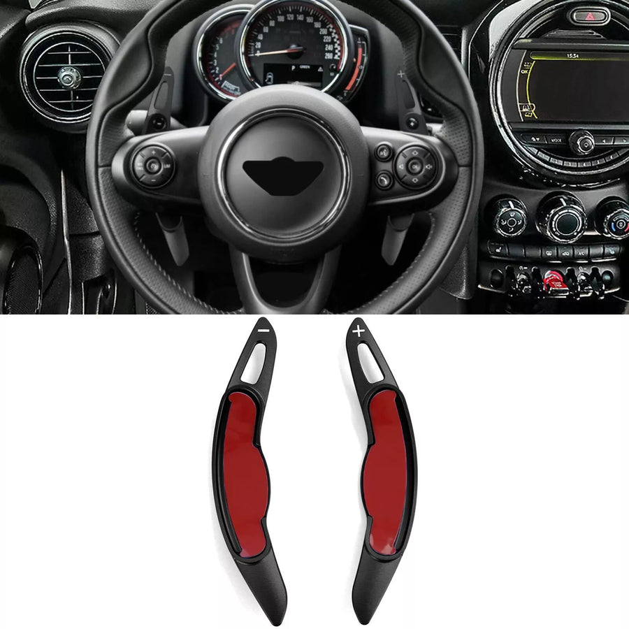 Palette prolunga alluminio nero adatta per Mini Cooper F55 F56 Cabrio F57