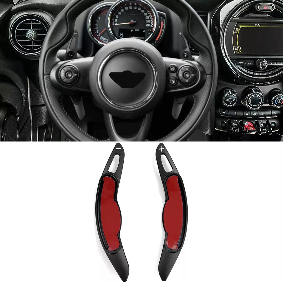 Palette prolunga alluminio nero adatta per Mini Cooper F55 F56 Cabrio F57